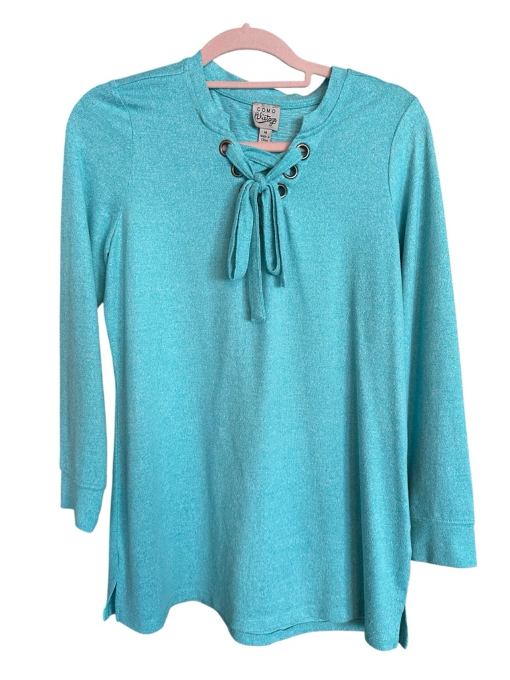 Como Vintage Lace-Up Front Top – Women’s Size M – New